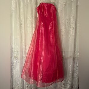 Vintage Circa 2003 Y2K Organza Prom Dress Tulle Underskirt Fairycore Formal